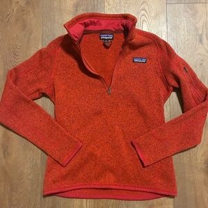 Patagonia Better Sweater Quarter-Zip Fleece Pullover Red Women’s Size Small